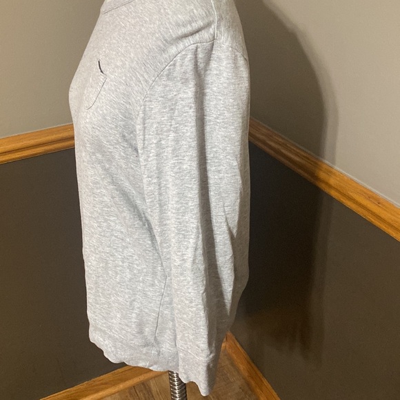 GAP body soft cozy gray shirt with 3/4 sleeves size L - Picture 4 of 7